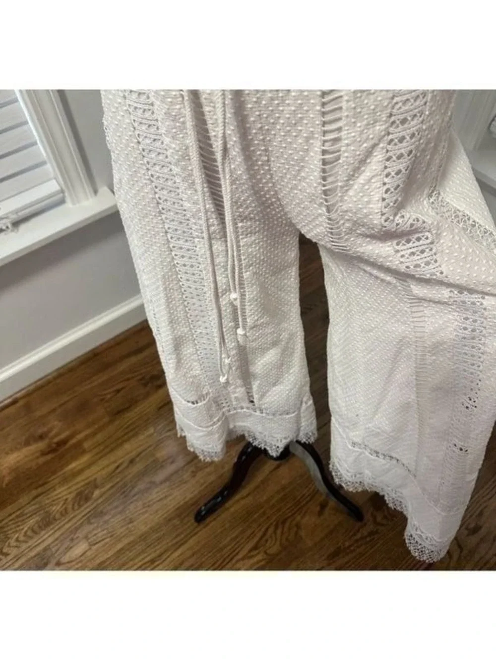 Free People Sydney Sky White Halter Jumpsuit Sz XS